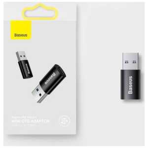 Baseus Converter Ingenuity Series Mini OTG Adaptor USB-A 3.1 Male to Type-C Female Blue (ZJJQ000103) - Image 3