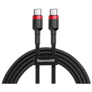 Baseus Type-C - Type-C cable Cafule PD2.0 60W Flash charging (20V 3A) 1m Red/Black (CATKLF-G91) - Image 3