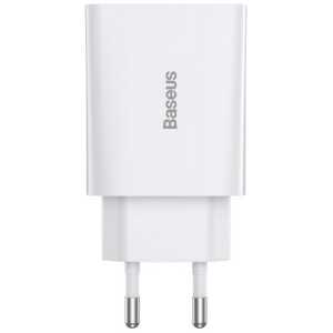 Baseus Travel Charger Speed Mini 1C Quick Charger 20W EU White (CCFS-SN02) - Image 3