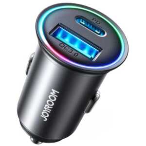 Joyroom Car Charger Mini, C+U, 60W, Black (JR-CCN04) - Image 3