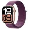 Apple Watch Series 10 GPS 46mm Rose Gold Alu case, Plum Sport Loop MWWV3