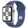 Apple Watch SE (2024) GPS 40mm Silver Alu Case, Denim Sport Strap M/L EU MXED3