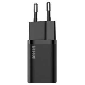 Baseus Travel Charger set Super Si 1C QC (With Simple Wisdom Cable Type-C to Lightning 1m) 20W EU Black (TZCCSUP-B01) - Image 3