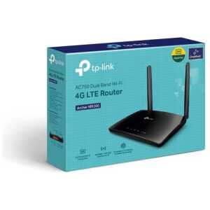 TP-Link Wi-Fi Router Archer MR200 AC750, 750Mbps, LAN/WAN, 802.11ac, Black EU