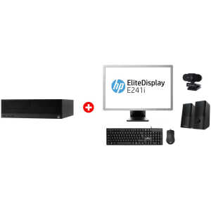 HP PC Engage Flex Pro-C SFF, Refurbished Grade A Repainted, i5-8500, 8/256GB SSD, Windows 11 Home, με οθόνη E241I/ποντίκι/πληκτρολόγιο/ηχεία/camera