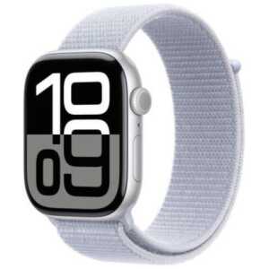 Apple Watch Series 10 GPS 46mm Silver Alu case, Blue Cloud Sport Loop EU MWWN3