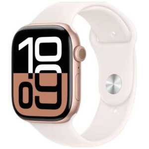 Apple Watch Series 10 GPS + Cellular 46mm Rose Gold Alu case, Light Blush Sport Band M/L EU MWY73