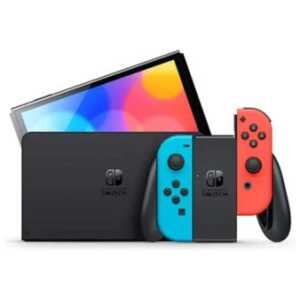 Nintendo Switch OLED Model Neon Red/ Neon Blue, Black EU - Image 3