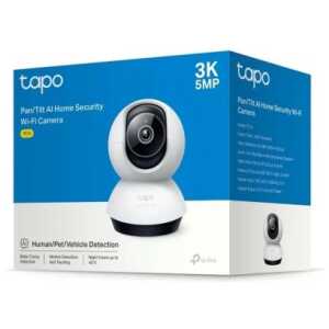 TP-Link Camera Tapo TC74 Wi-Fi Indoor Security Pan/Tilt, 1080P, Night Vision, 360 Degrees, White EU