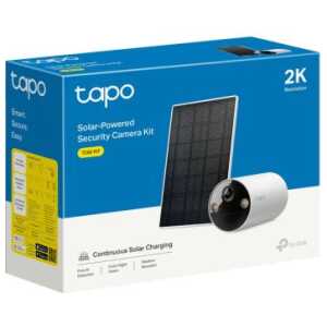 TP-Link Camera Tapo TC82 Wireless Outdoor Security, 2K 3MP, Night Vision, IP65 + TP-Link Tapo Solar Panel 2.5W, IP65, Black EU White EU