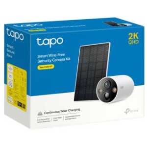 TP-Link Camera Tapo TC85 Wireless Outdoor Security, 2K QHD 4MP, AI, Night Vision, IP66 + TP-Link Tapo Solar Panel 2.5W, IP66, Black EU White EU