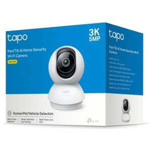 TP-Link Camera Tapo C230 Wi-Fi Indoor Pan/Tilt Security 3K QHD, AI, 360 Degrees, Night Vision, White EU