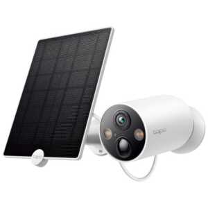 TP-Link Camera Tapo C425 Wireless Outdoor Security, 2K QHD 4MP, AI, Night Vision, IP66 + TP-Link Tapo A200 Solar Panel 4.5W, IP65, Black EU White EU