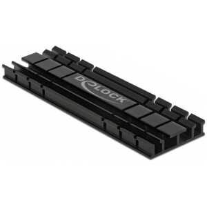 DELOCK Ψύκτρα 70 mm flat για M.2 συσκευές, μαύρη