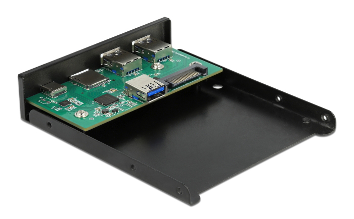 DELOCK front panel 64058, 3.5" σε USB-C, 2x USB & SD/Micro SD - Image 2