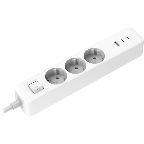 Xiaomi Power Strip 2C1A (3 outlet, 2 USB, 1 Type-C) 1.4m, White EU BHR07UKEU