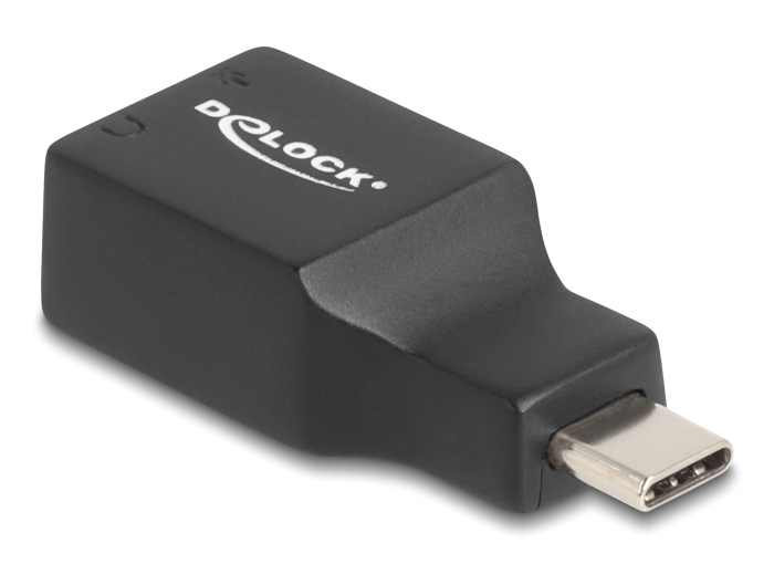 DELOCK εξωτερική κάρτα ήχου 67128, 2x 3.5mm, USB-C σύνδεση, μαύρη - Image 3