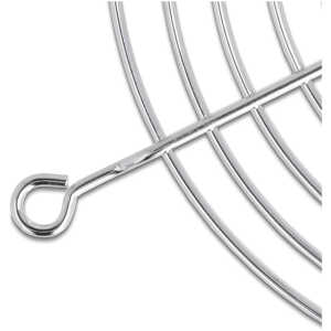 DELOCK σχάρα για 80mm ανεμιστήρα 67306, μεταλλική, ασημί - Image 2