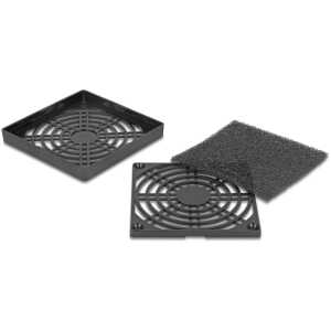 DELOCK σχάρα για 80mm ανεμιστήρα 67311 με φίλτρο σκόνης, πλαστική, μαύρη - Image 2