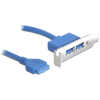 DELOCK κάρτα επέκτασης USB 19 pin σε 2x USB 3.0 82976, low profile