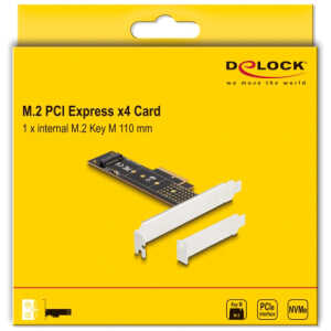 DELOCK κάρτα επέκτασης PCIe x4 σε M.2 M Key 110mm 89836, NVMe - Image 4