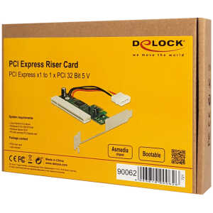 DELOCK κάρτα επέκτασης PCI Express σε PCI 32 Bit 5V 90062, Asmedia chip - Image 3