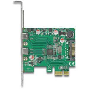 DELOCK κάρτα επέκτασης PCIe x1 σε 2x USB-C 90493, 5Gbps - Image 3