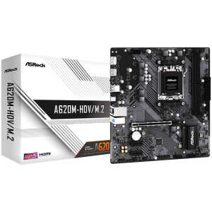 ASROCK μητρική A620M-HDV/M.2, 2x DDR5, AM5, USB 3.2, mATX - Image 4
