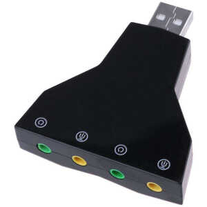 POWERTECH κάρτα ήχου USB CAB-U037, 7.1CH, έξοδος μικρόφωνου & ακουστικού - Image 3