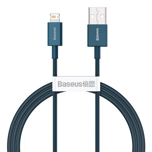 Baseus Lightning Superior Series cable, Fast Charging, Data 2.4A, 1m Blue (CALYS-A03) - Image 3