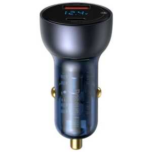 Baseus Car Charger Particular Digital Display C+U, PD 3.0 QC 4.0+, SCP, PPS, 5A, 65W Dark Gray (CCKX-C0G) - Image 3
