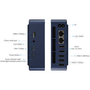 BEELINK mini PC EQ14, Intel N150, 16GB, 500GB M.2, Windows 11 Pro - Image 5
