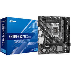 ASROCK μητρική H610M-HVS/M.2 R2.0, 2x DDR4, s1700, USB 3.2 Gen1, mATX - Image 4