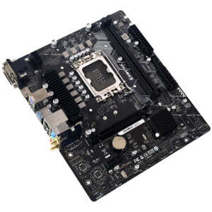 BIOSTAR μητρική H610MX-E, 2x DDR4, s1700, USB 3.2, uATX, GbE, Ver. 6.0