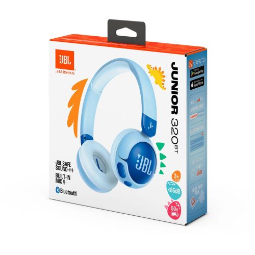 JBL JR320BT Bluetooth Wireless On-Ear Headphones for Kids Blue EU