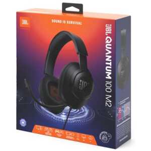 JBL Quantum 100M2 Headphone Wired Gaming Headset with Microphone, Black EU