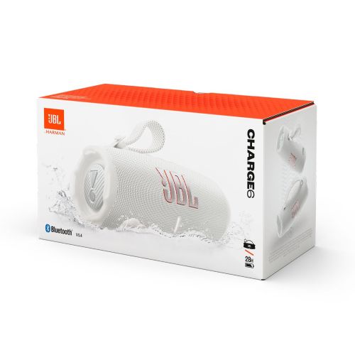 JBL Charge 6 Bluetooth Wireless Speaker White EU - Image 2