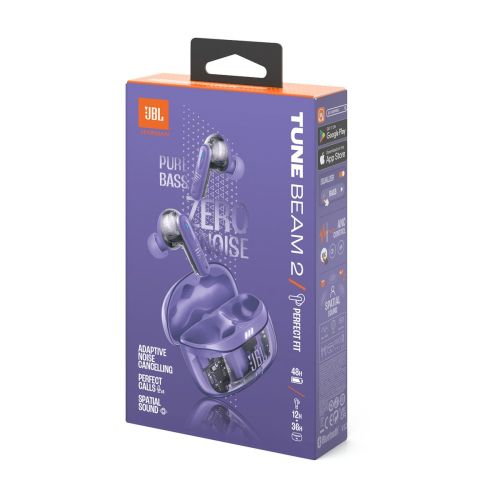 JBL Tune Beam 2 Ghost Edition TWS Bluetooth Wireless In-Ear Earbuds Ghost Purple EU - Image 2