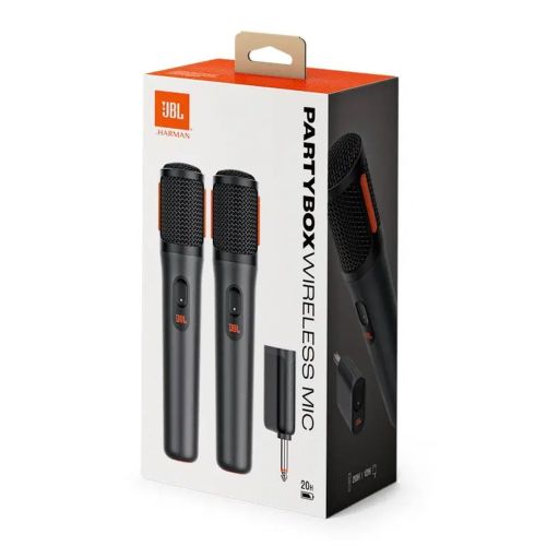 JBL PartyBox Wireless Microphone Set (2 Microphones, 1 Receiver) Black EU - ONLY BOX DAMAGE