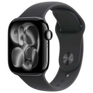 Apple Watch Series 11 (2025) GPS 42mm Jet Black Alu Case, Black Sport Band S/M EU MEQT4
