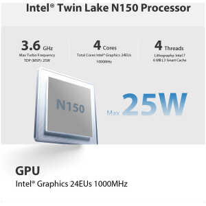 BEELINK mini PC Mini S13, Intel N150, 16GB, 1TB SSD, Windows 11 Pro - Image 3