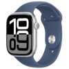 Apple Watch Series 10 GPS 46mm Silver Alu Case, Denim Sport Band S/M EU MWWL3