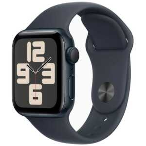 Apple Watch SE (2024) GPS 40mm Midnight Alu Case, Midnight Sport Strap M/L EU MXE93