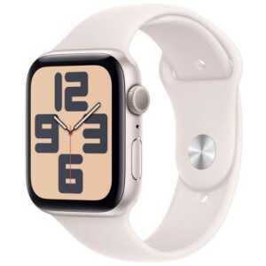 Apple Watch SE (2024) GPS 44mm Starlight Alu Case,Starlight Sport Strap M/L EU MXEU3
