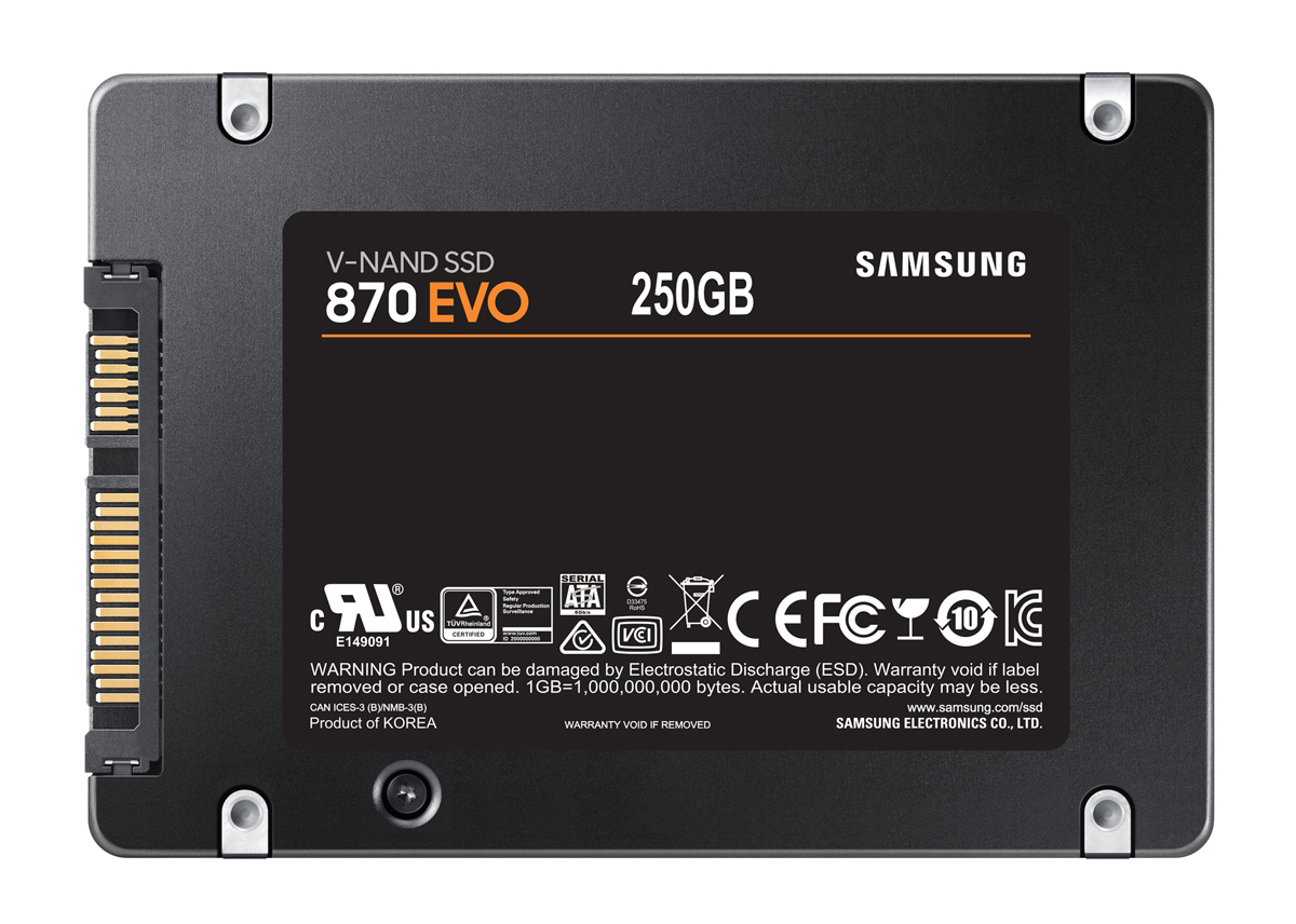 SAMSUNG SSD 870 Evo 2.5", 250GB, SATA 3, 560-530MB/s - Image 2