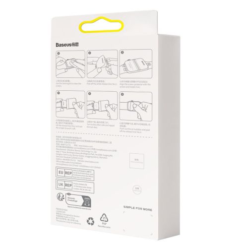 Baseus iWatch 0,2 mm, NanoCrystal Protective Film for Apple Watch 7/8/9, 41mm (2pcs) with mounting kit, Transparent (P6001510B201-02) - Image 3