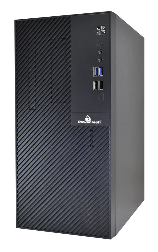 POWERTECH PC Case PT-1101 με 550W PSU, Micro-ATX, 265x168x353mm, μαύρο - Image 4