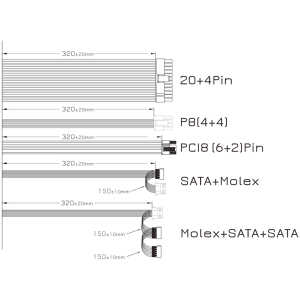 POWERTECH τροφοδοτικό για PC PT-1102, 550W, ATX, 120mm Fan - Image 5
