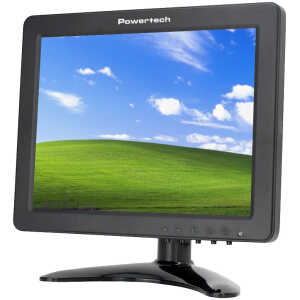 POWERTECH οθόνη LED PT-1108 8" 1024x768, IPS, HDMI/VGA/AV/BNC/USB, μαύρη