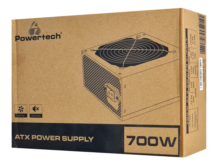 POWERTECH τροφοδοτικό για PC PT-1169, 700W, ATX, 140mm Fan - Image 4